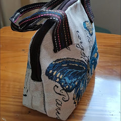 Embroidered Satchel Bag Zipper Shell Bag All Match Handbag