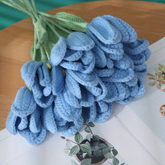 1pc Crochet Wool Eternal Flower Tulip Gift Handicrafts