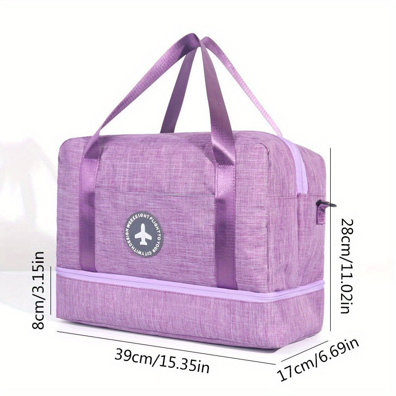 Travel Storage Bag Lightweight Duffle Bag Shoes Compartment