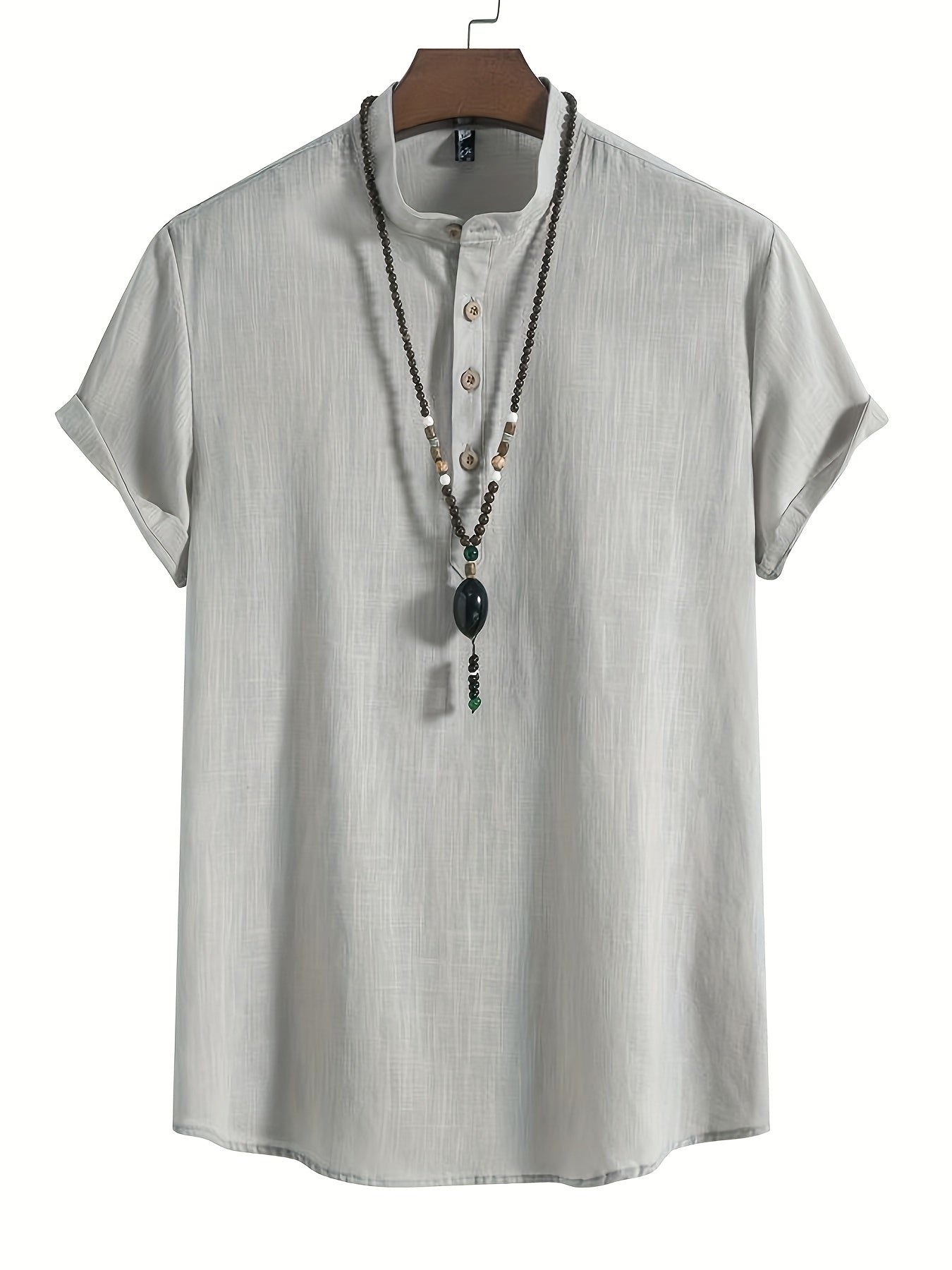 Men's Casual Short Sleeve Shirt for Summer Vacation Resort