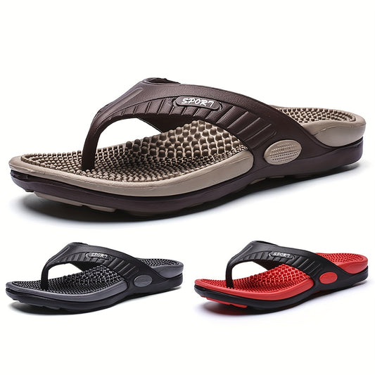 Men's Slip On Flip Flops Assorted Colors Outdoor Slippers