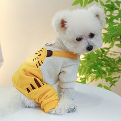 Corduroy Jumpsuit for Small Dogs Puppy Overalls Classic Outfit
