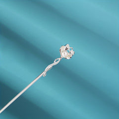 Ancient Style Butterfly Hairpin Faux Pearl Daily Golden Stick Chinese Style