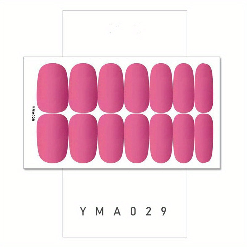 Retro Nail Polish Strips Self-Adhesive Gel Nail Wraps
