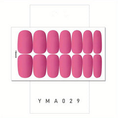 Retro Nail Polish Strips Self-Adhesive Gel Nail Wraps