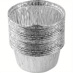 30pcs 8 Round Ramekins Muffin Cups Disposable Aluminum