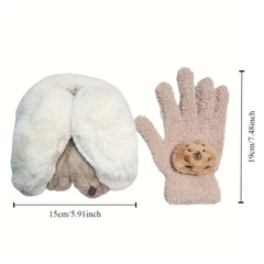 Cute Capybara Plush Earmuffs for Women Winter Ear Warmers