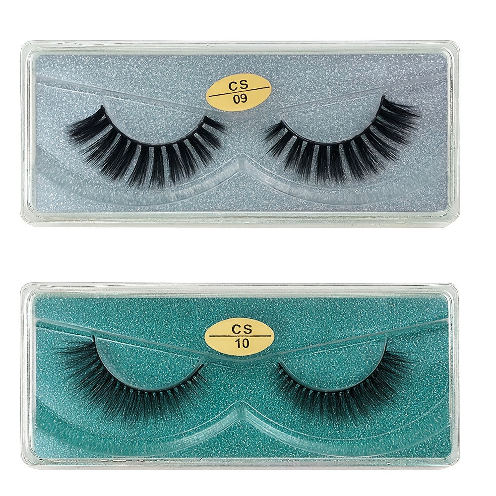 20 Pairs Fluffy Wispy Mink Eyelashes Long False Lashes for Women 3D Mink Lashes