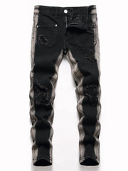 Boys Ripped Straight Jeans Denim Pants