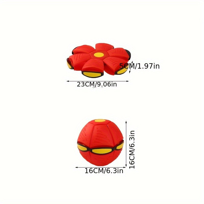 Elastic Deformed Flying Saucer Ball Outdoor Educational Toy