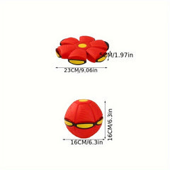 Elastic Deformed Flying Saucer Ball Outdoor Educational Toy