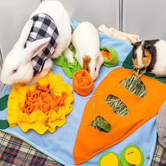 Rabbit Foraging Mat Toy for Pet Training and Feeding