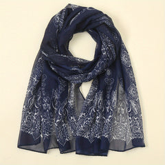 Breathable Print Scarf Sunscreen Shawl Casual Outdoor Wrap