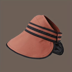 Adjustable Wide Brim Visor Hats Summer Sunscreen Cap