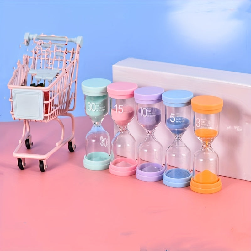 5pcs 3 5 10 15 30 Minute Timer Hourglass Gift Decoration