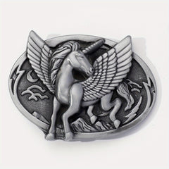 Vintage Flying Horse Belt Buckle For Women & Men