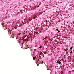Velvet Sequin Fabric Glitter Embroidery DIY Sewing Wedding Dress Pillowcase