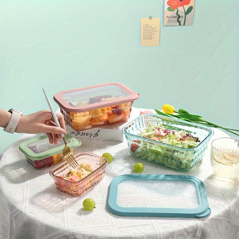 3pc Sealed Bento Box Large capacity Refrigerated Storage Box