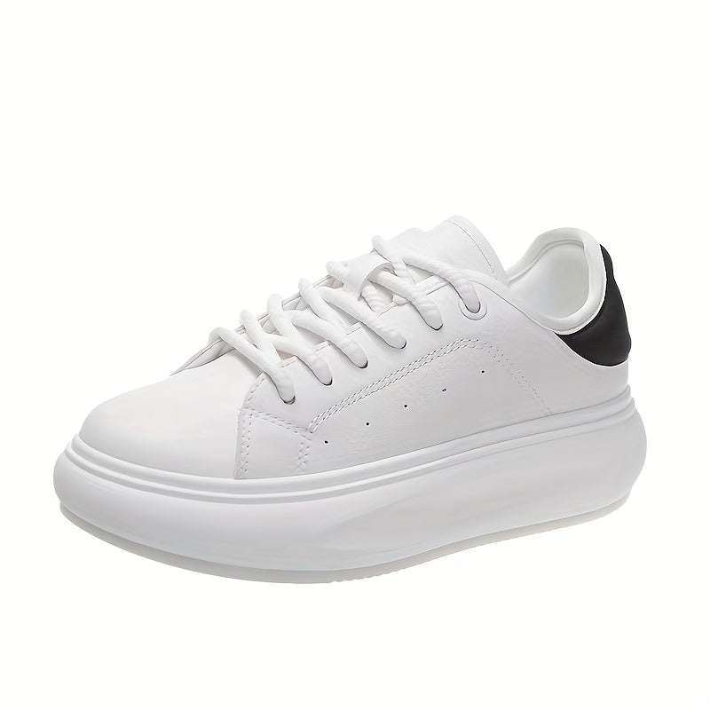 Women's Platform Lace-Up Sneakers Low Top Outdoor Shoes