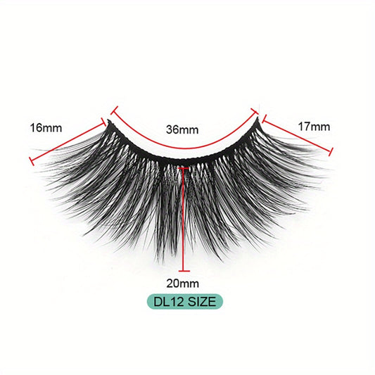 6D Fluffy Wispy Natural Volume False Eyelashes for Wedding Makeup