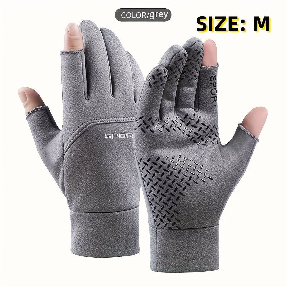 Anti Slip Fishing Gloves with Touch Screen - Warm and Comfortable Hands