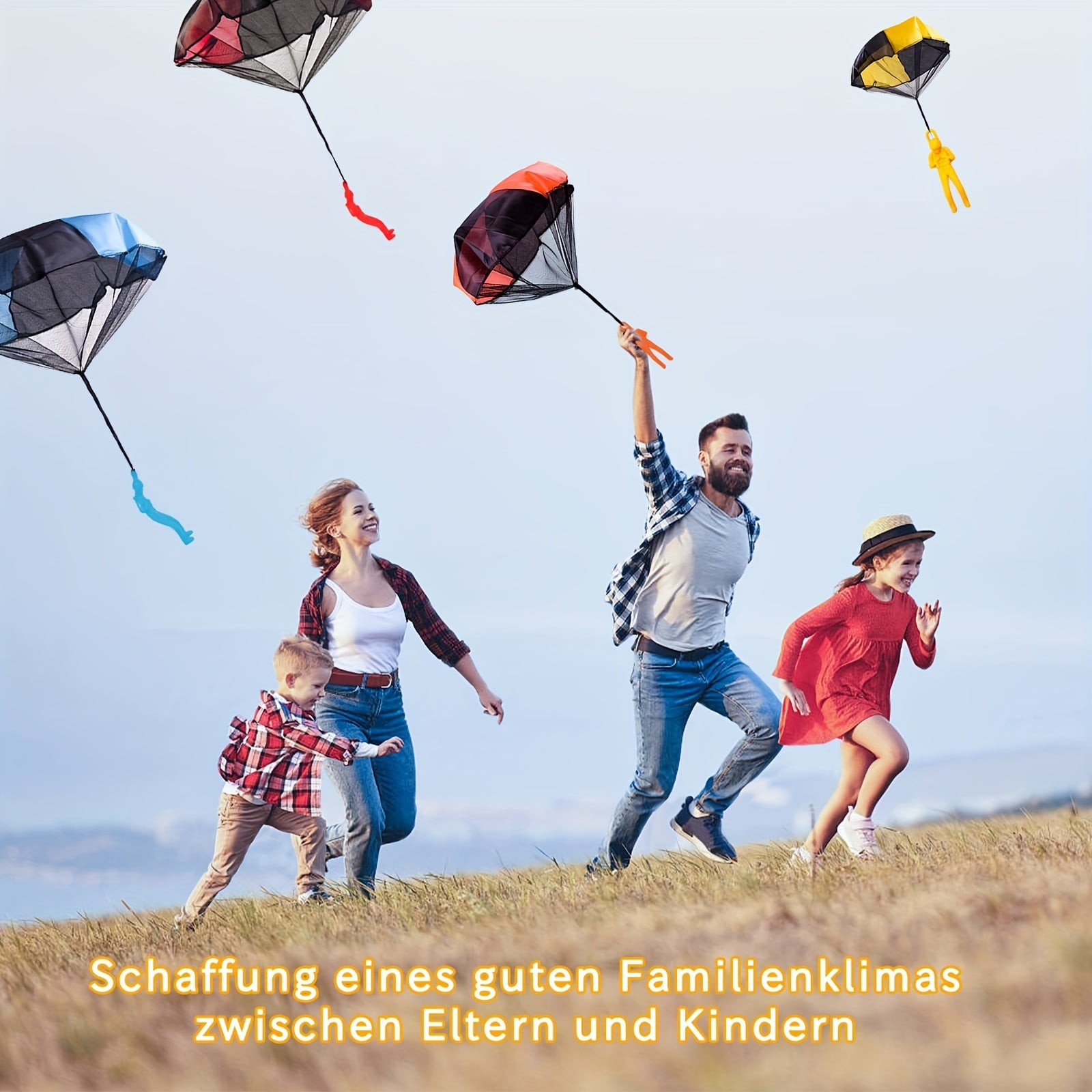 6pcs Parachute Toys Anti Tangle Throwing Parachute Toys
