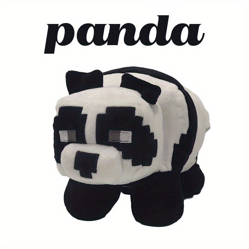 Panda Plush Toy 10 24Inch Pixel Animal Panda Doll Desktop Decoration