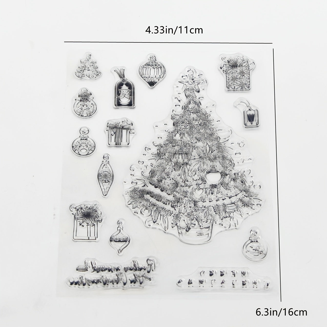 Christmas Stamp Painting Tool DIY Scrapbook Decoration Silicone Stamp