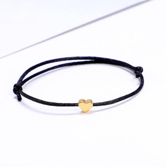 Adjustable Heart Charm Bracelet for Women Girls