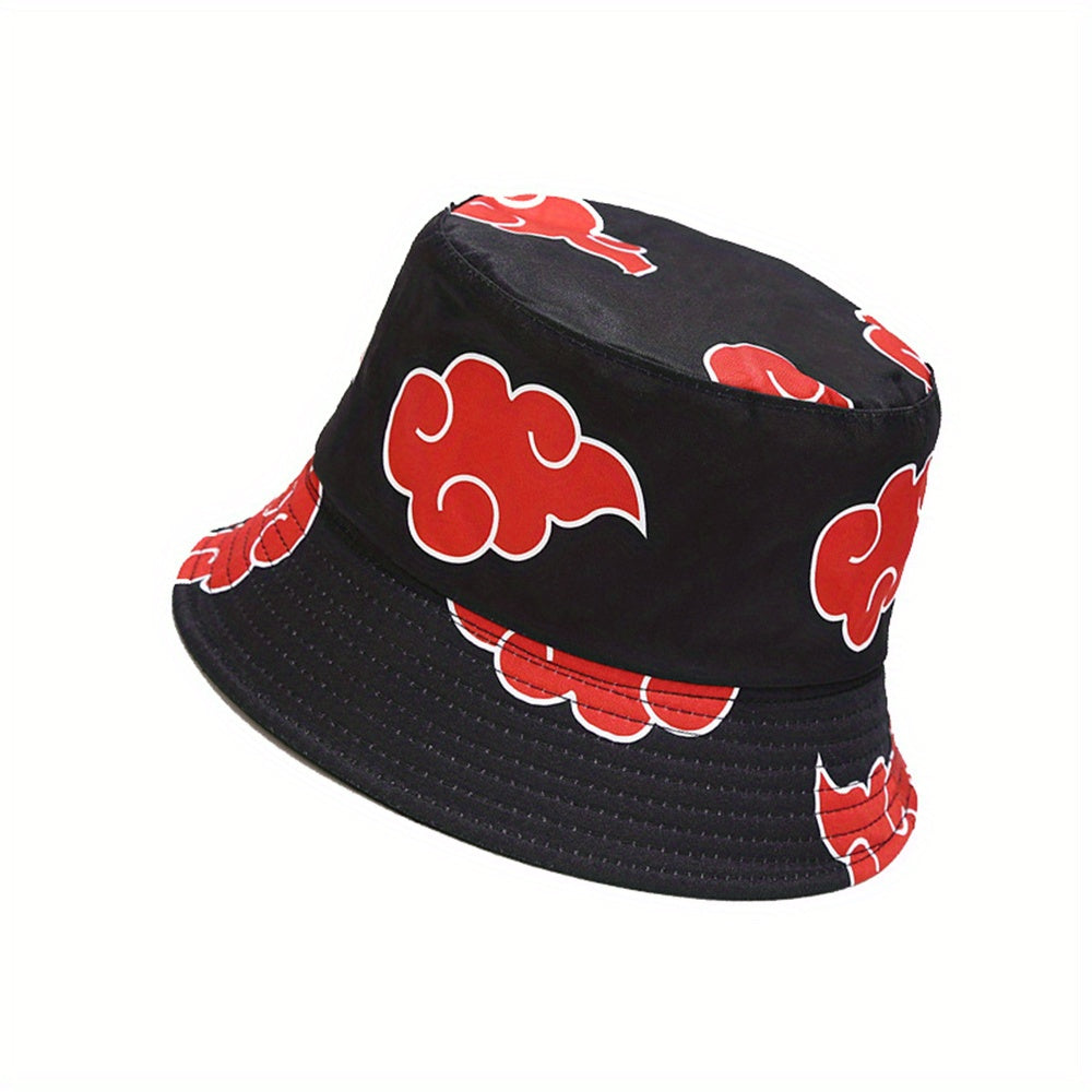 Anime Cloud Sunshade Bucket Hat for Outdoor Sports