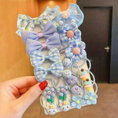 20pcs Girls Cartoon Hair Ties Set Holiday Gift