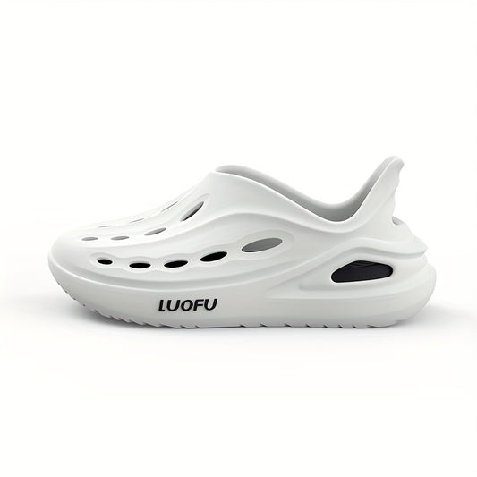Men's Hollow Out Closed Toe Foam Clogs Non Slip Beach Sandals