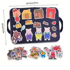 Kids' Felt Story Board Set Interactive Animal Playset Halloween Christmas