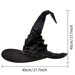 Gothic Tassel Witch Hat Halloween Costume Accessory