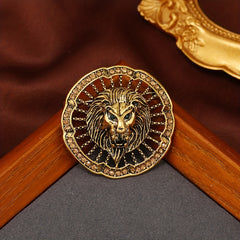 Retro Hollowed Out Lion Brooch Coat Suit Pin Corsage