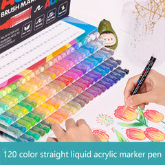 GUANNA 8101 Liquid Soft Head Mark Pen 100 Non Transparent Watercolor Pen