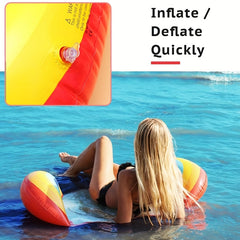 Portable Mesh Inflatable Pool Float for Adults