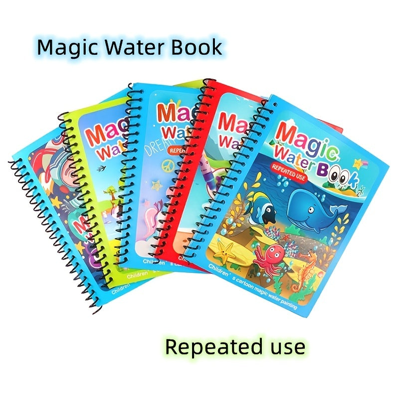 Watercolor Painting Magic Book for Toddler Boys Girls