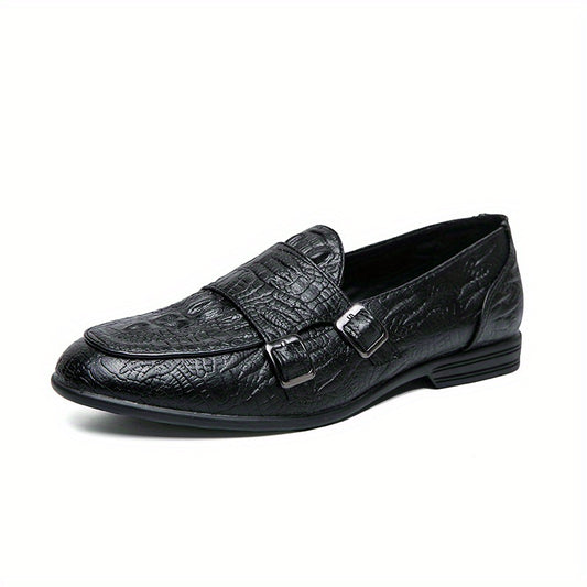 Men's Double Monk Loafers Comfy Casual Shoes