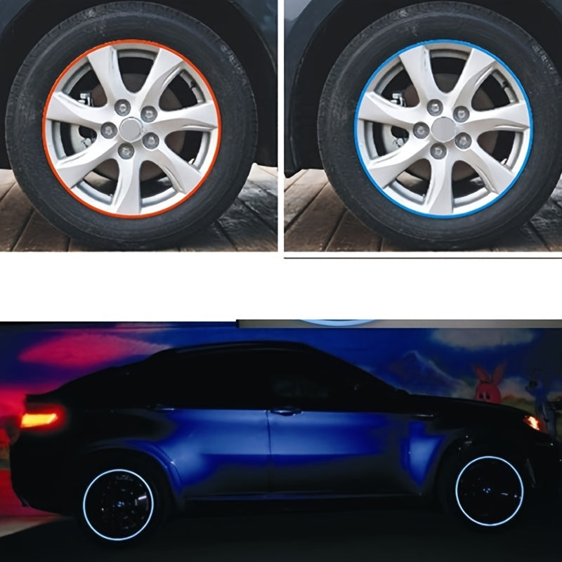 16pcs Reflective Rim Stickers Night Safety Wheel Tire Decals