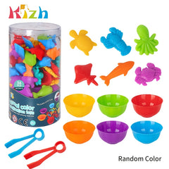 Ocean Animals Counting Matching Game Sorting Toy with Bowl