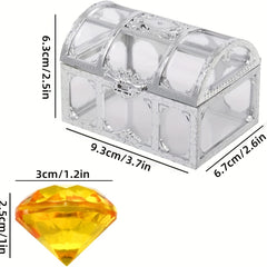 30pc Colorful Diamond Treasure Chest Pool Toys for Summer Swimming