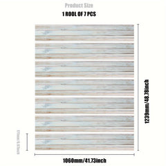 Wood Grain Staircase Sticker Self-adhesive Wallpaper Waterproof Home Decor