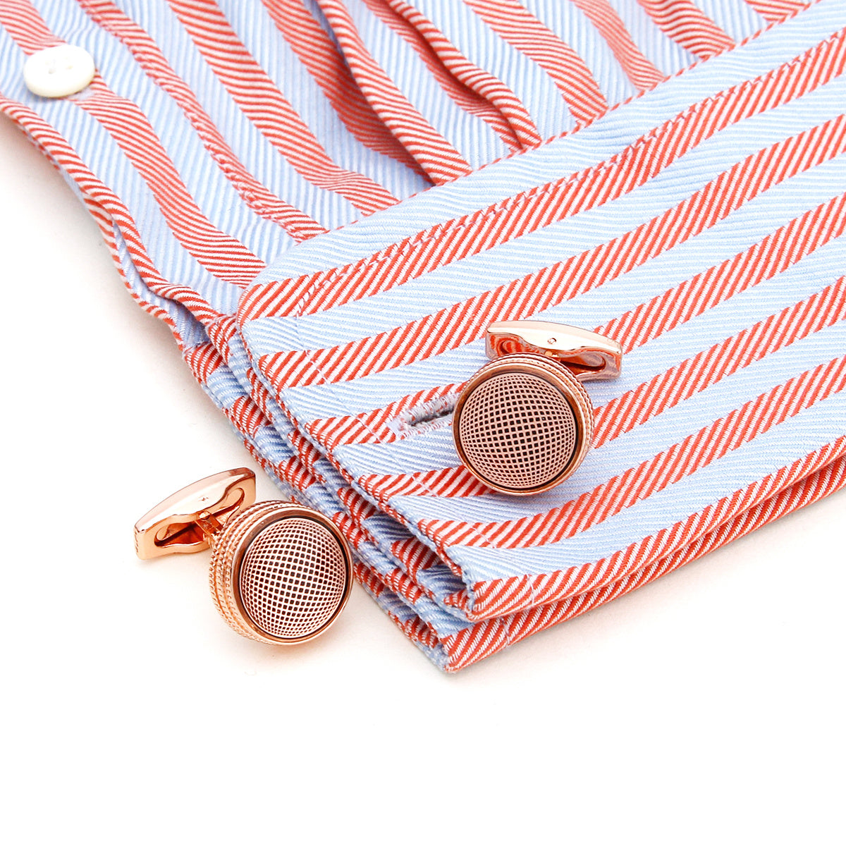 Men's Rose Round Cufflinks XK21S006