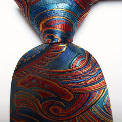 Men's Paisley Necktie Classic Printed Business Party Tie
