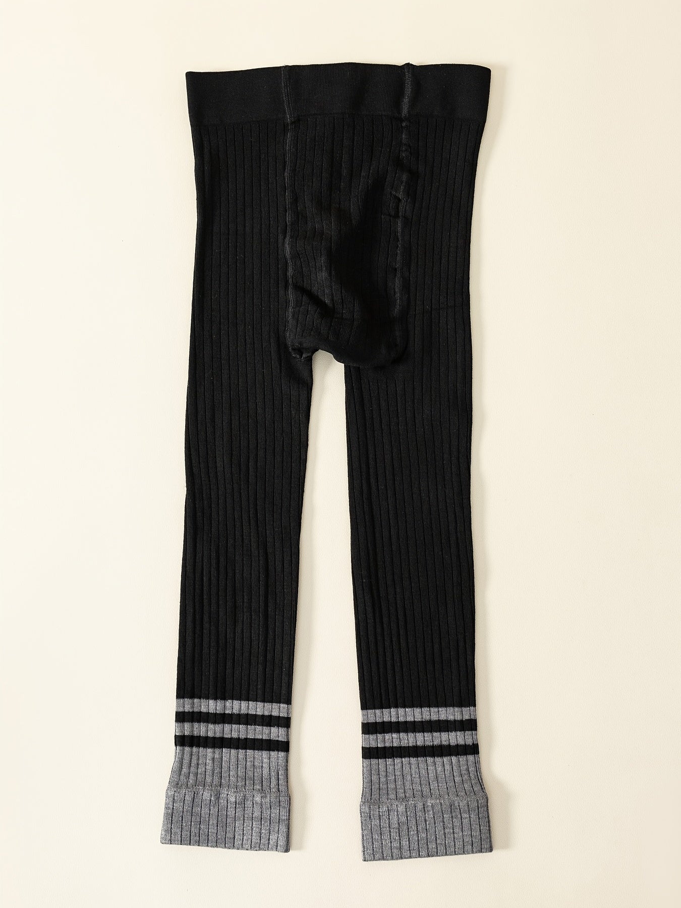 Girls Striped High Elasticity Leggings
