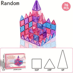 Princess Castle Magnetic Tiles Building Block Set