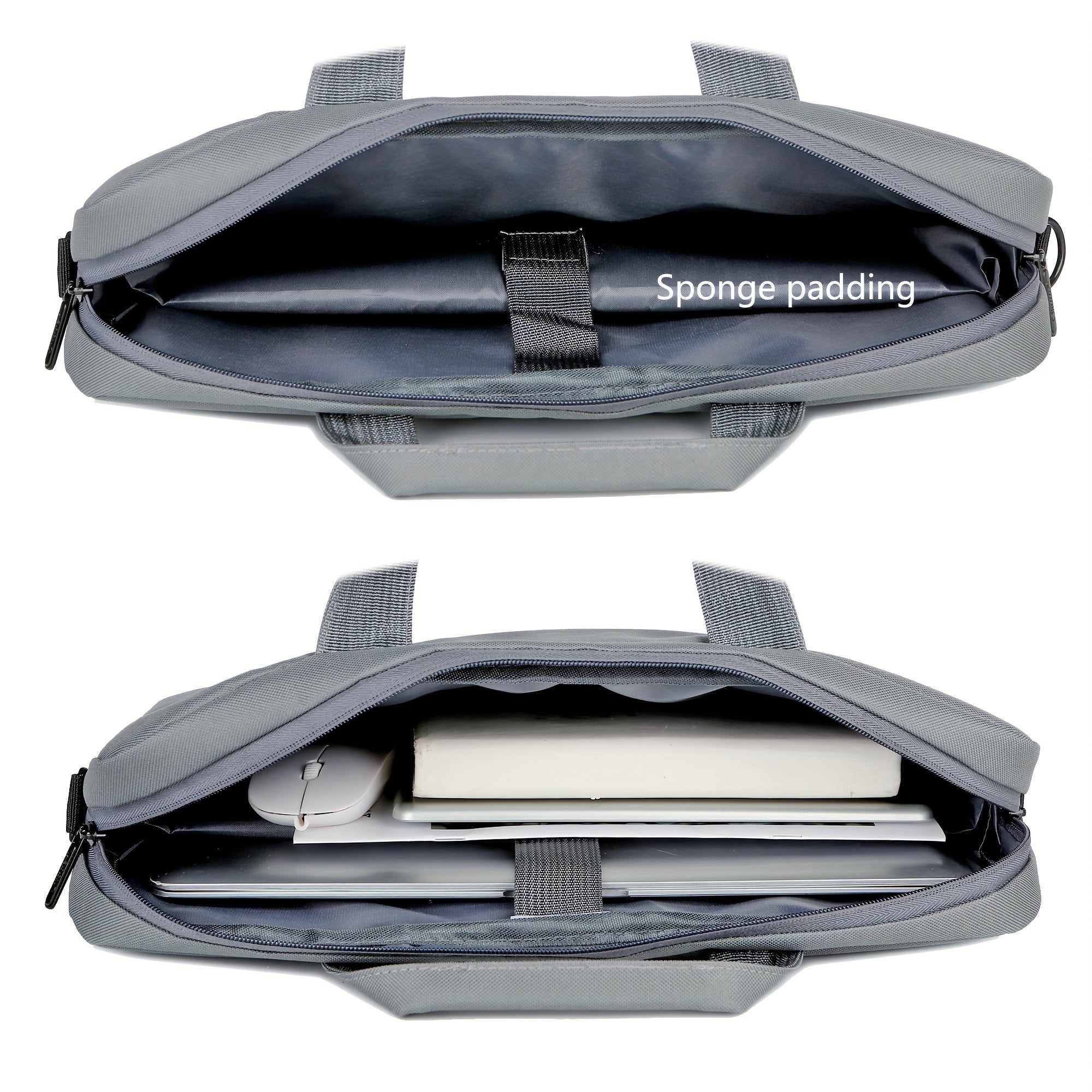 Large Capacity Laptop Bag with Shockproof Padding and Adjustable Strap