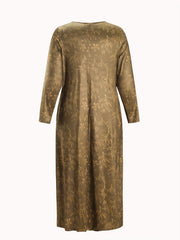  Women's Casual Dress with Figure & Slogan Print