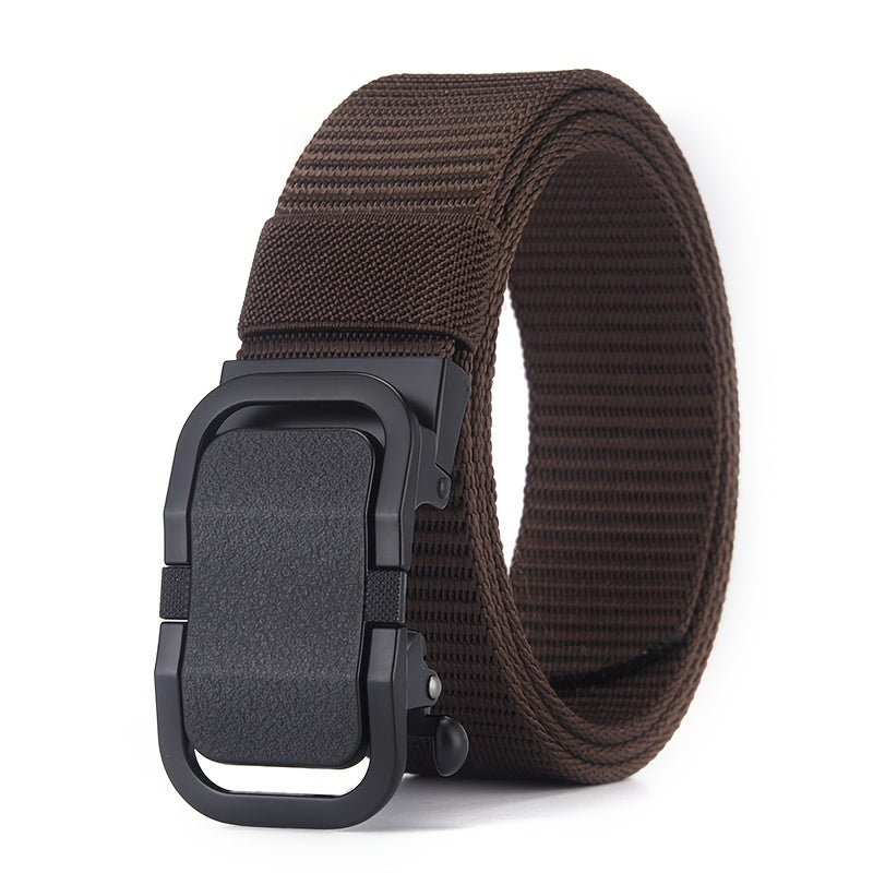 Men's Toothless Canvas Belt Automatic Buckle Sports Leisure